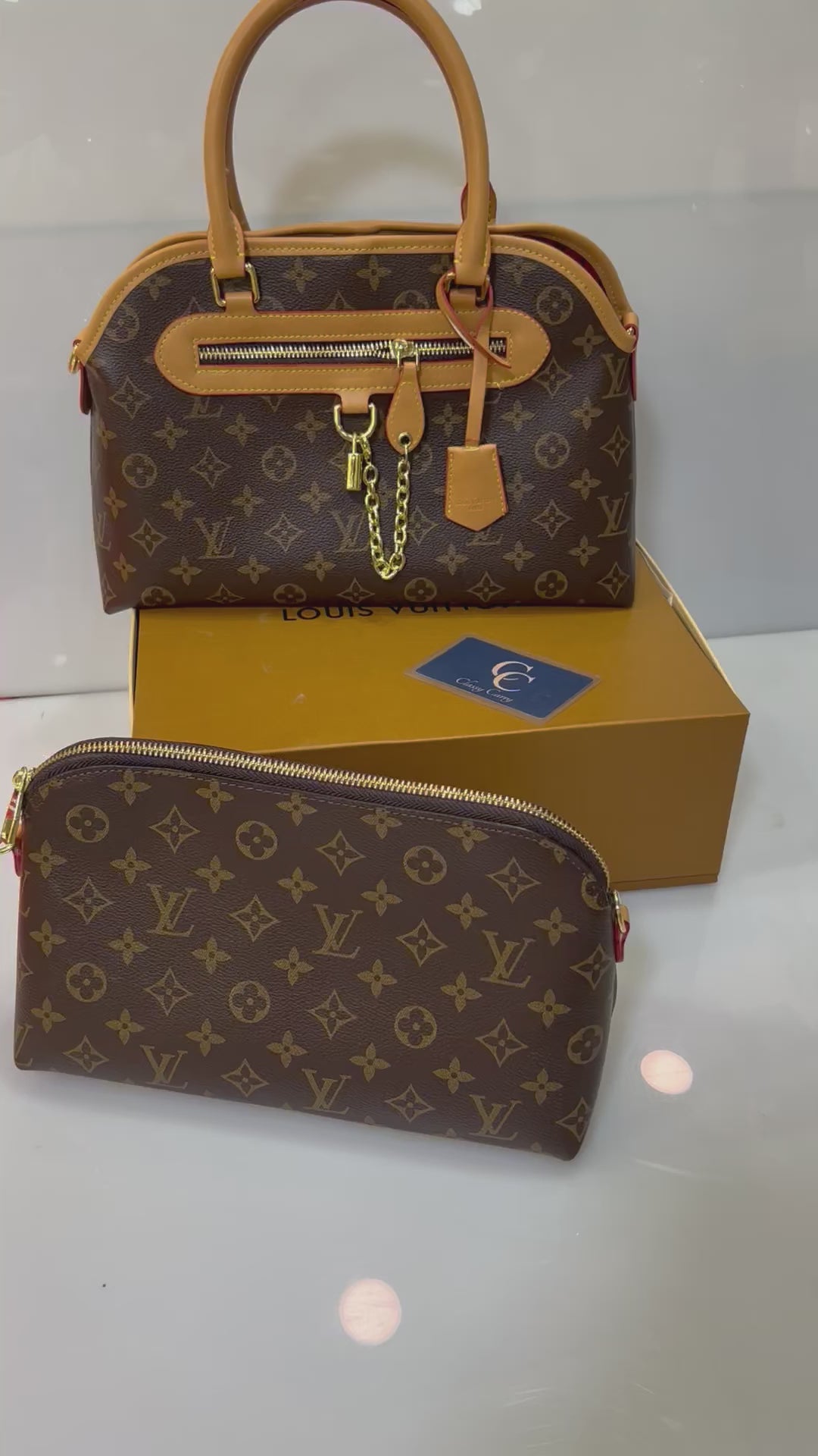 LOUIS VUITTON EVER MORE MM 2 pcs BAG