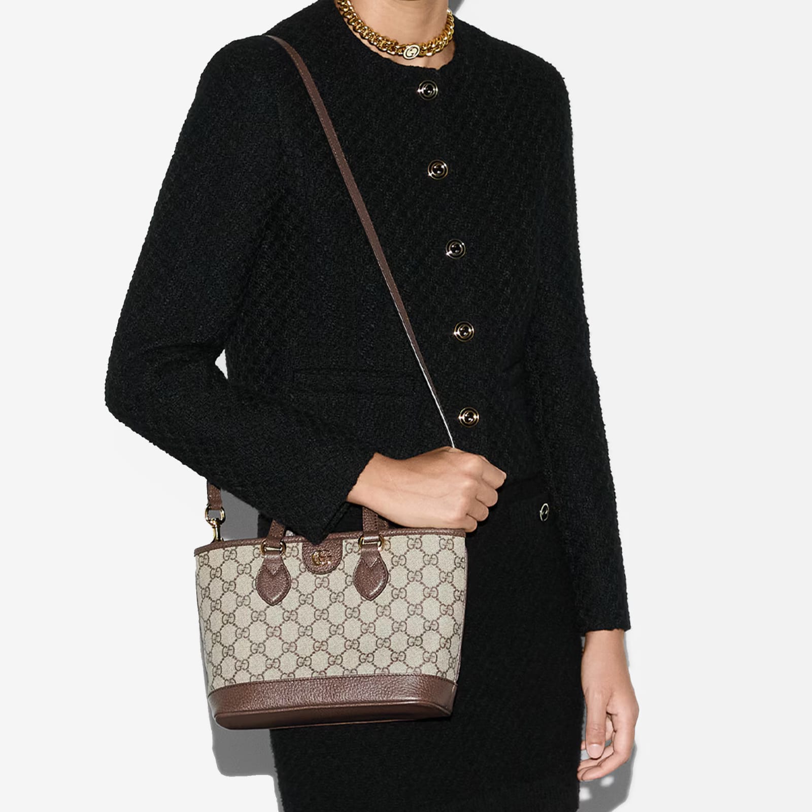 GUCCI OPHIDIA MM TOTE BAG