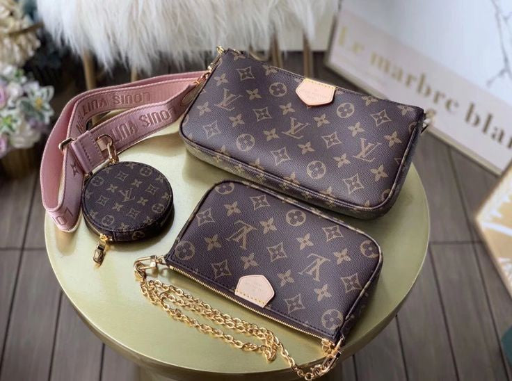 LOUISE VUITTON POCHETTE 3PCS CROSSBODY BAGS