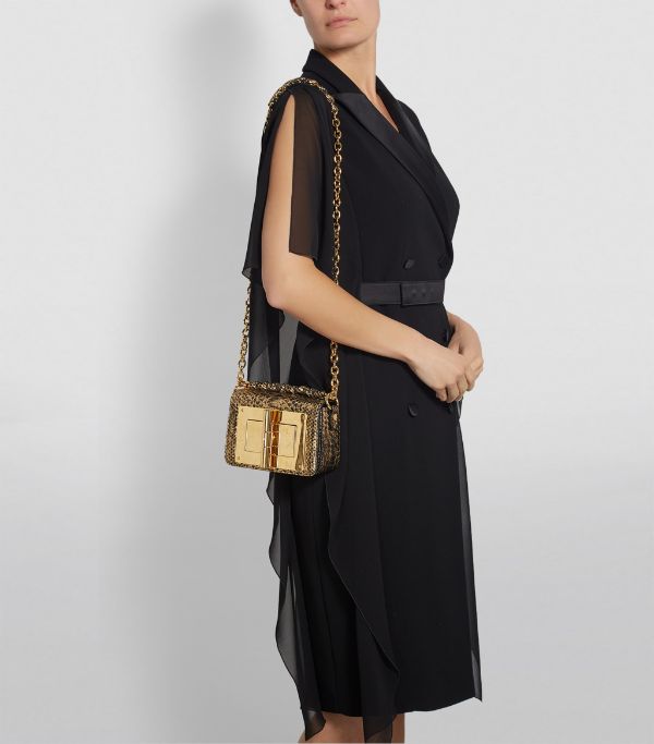 TOM FORD 
SMALL PYTHON NATALIA SHOULDER BAG