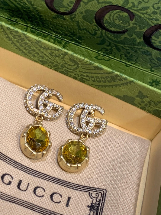 GUCCI GG STONE EARRING