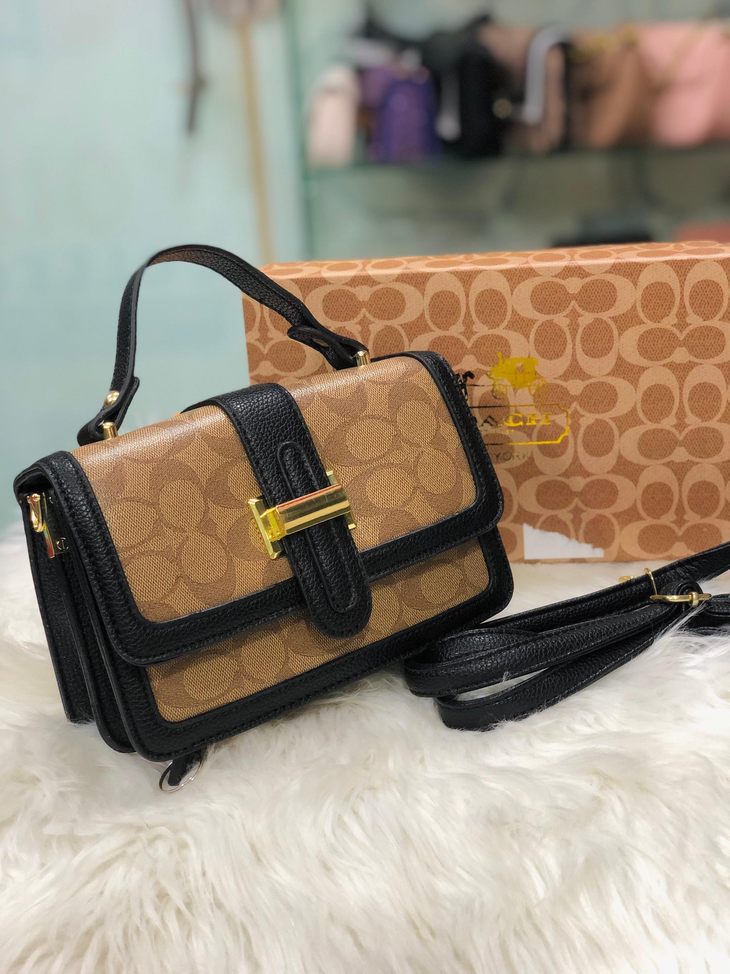 COACH TOP HANDLE CROSSBODY BAG