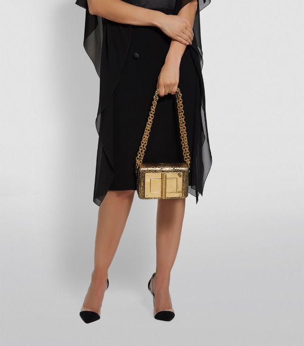 TOM FORD 
SMALL PYTHON NATALIA SHOULDER BAG