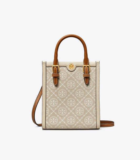 TORY BURCH MINI T MONOGRAM TOTE