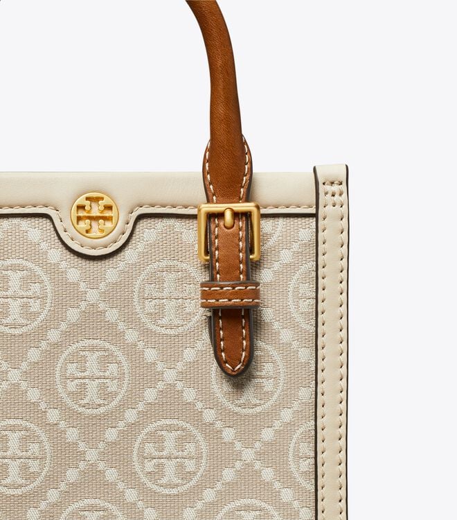 TORY BURCH MINI T MONOGRAM TOTE