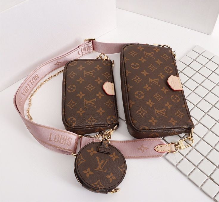 LOUISE VUITTON POCHETTE 3PCS CROSSBODY BAGS