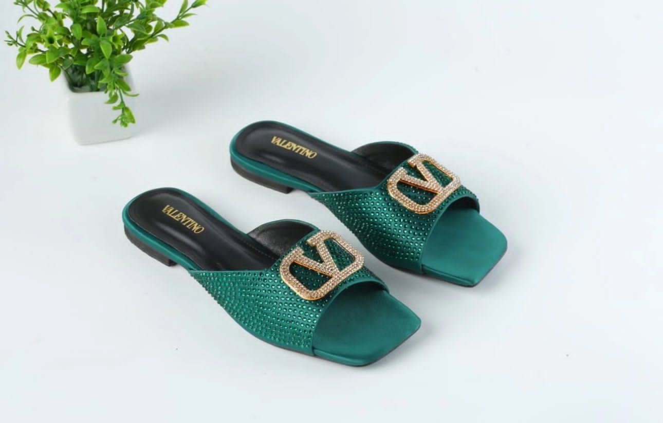 VALENTINO STONE SLIDES