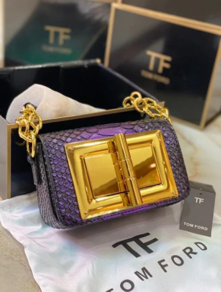 TOM FORD 
SMALL PYTHON NATALIA SHOULDER BAG