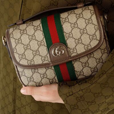 GUCCI OPHIDIA TOP HANDLE BAG