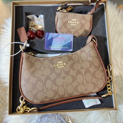 COACH TERI SET IN SIGNATURE CANVAS BAG